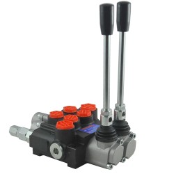 Rozdzielacz hydrauliczny 2 sekcyjny - zwykła, pływająca z zatrzaskiem / 40l/ min /  P40-2-OT-QW-C1