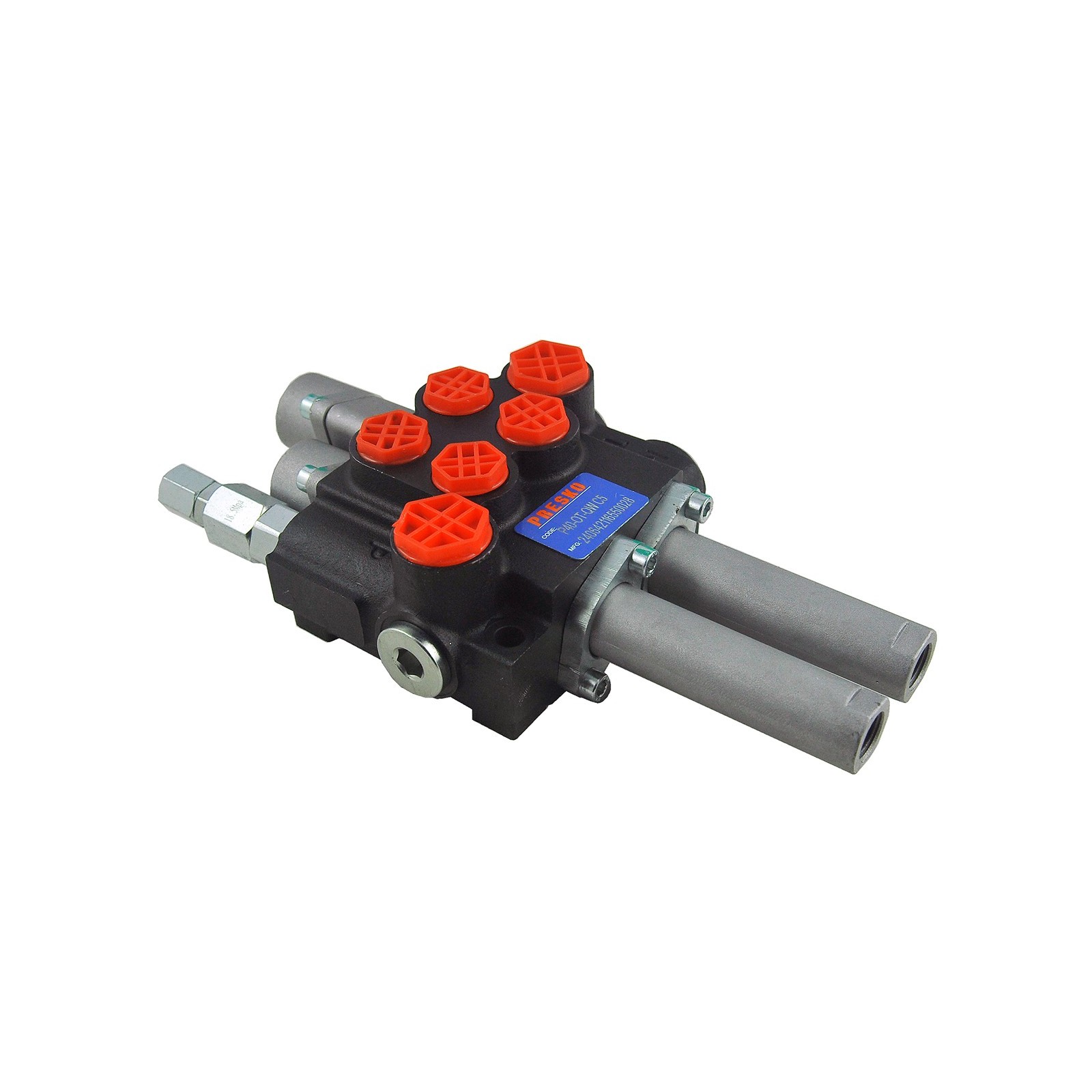 Rozdzielacz hydrauliczny 2 sekcyjny - zwykła, pływająca / 40l/min /  P40-2-OT-QW-C5
