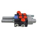 Rozdzielacz hydrauliczny 2 sekcyjny - zwykła, pływająca / 40l/min /  P40-2-OT-QW-C5