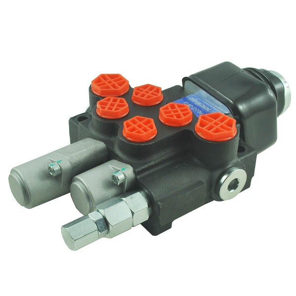 Rozdzielacz hydrauliczny 2 sekcyjny sterowany joystickiem / 40l/min / P40-2-OT-QW-C4