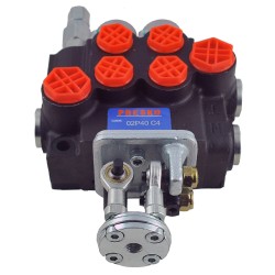 2-section hydraulic distributor joystick-controlled / 40l/min / 02P40-OT-C4
