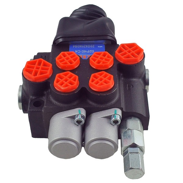 Hydraulický rozvádzač, 2-dielny, 40l/min, PRESKO, 02P40-OT-C4
