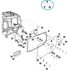 copy of Rear cab window / TRG863 / LS Tractor MT3 / no. 40255027