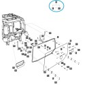 Szyba tylna kabiny / TRG863 / LS Tractor MT3 / nr 40255027 | Traktor.com.pl