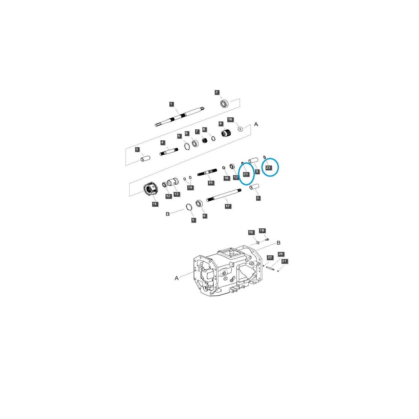Locking (retaining) ring S812025001 / LS Tractor / 40029307