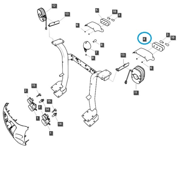 copy of Zadní světlo / Pravé / LS XJ25 / LS Traktor / č. 40202710