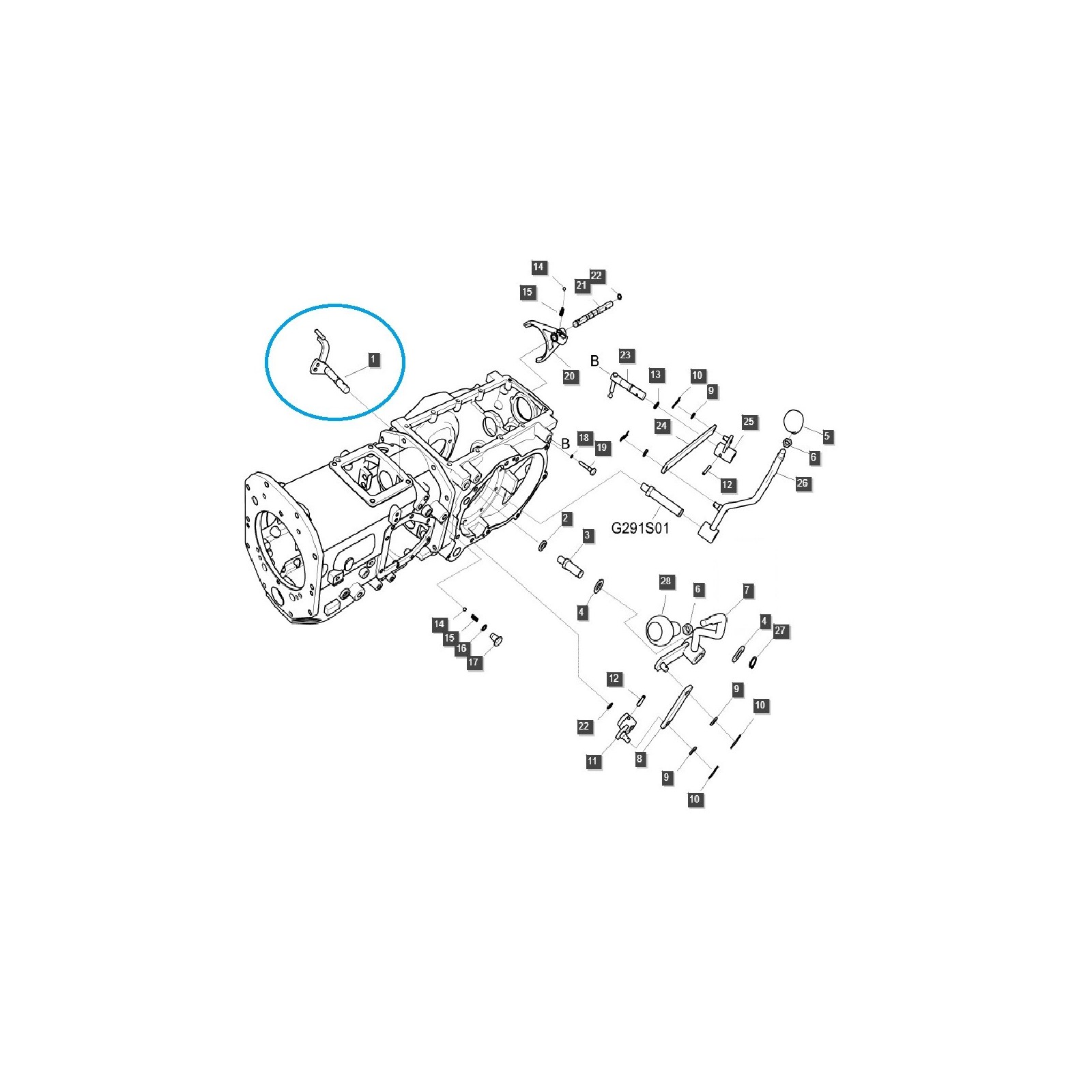 Radiaca páka / G292 / LS Traktor / č. 40292851 | Traktor.com.pl