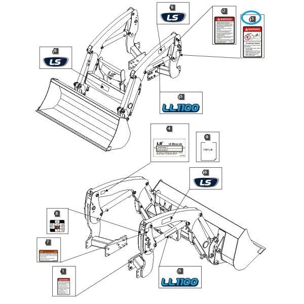 copy of Autocollants LS Tractor Black Edition