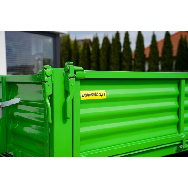 Remolque agrícola de un solo eje 2,5T WTP1W1a Wodziński