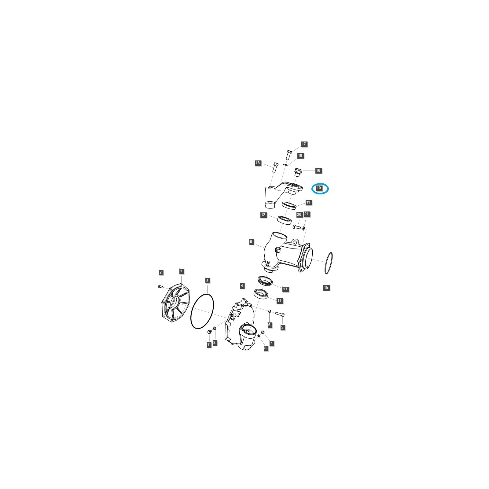 copy of Vorderachshalterung / TRG400 / Ls Traktor 40008997