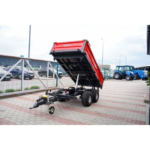 2.5T two-axle agricultural trailer with electric tipping 4FARMER | Traktor.com.pl