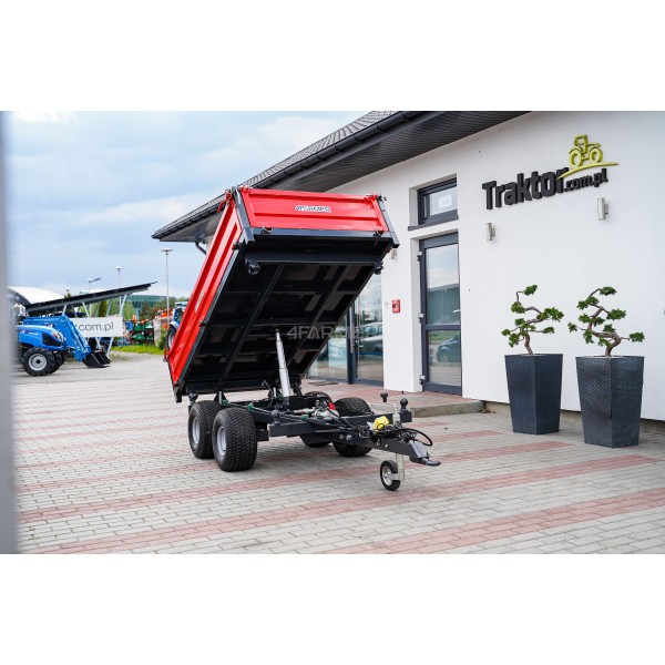 2.5T two-axle agricultural trailer with electric tipping 4FARMER | Traktor.com.pl