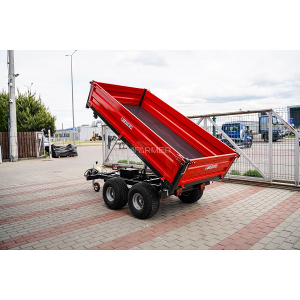 2.5T two-axle agricultural trailer with electric tipping 4FARMER | Traktor.com.pl
