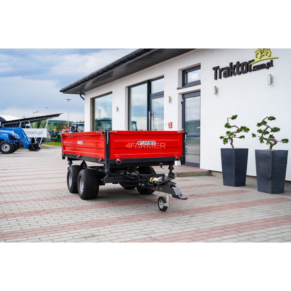 2.5T two-axle agricultural trailer with electric tipping 4FARMER | Traktor.com.pl