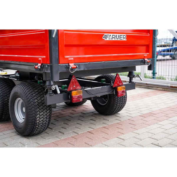 2.5T two-axle agricultural trailer with electric tipping 4FARMER | Traktor.com.pl