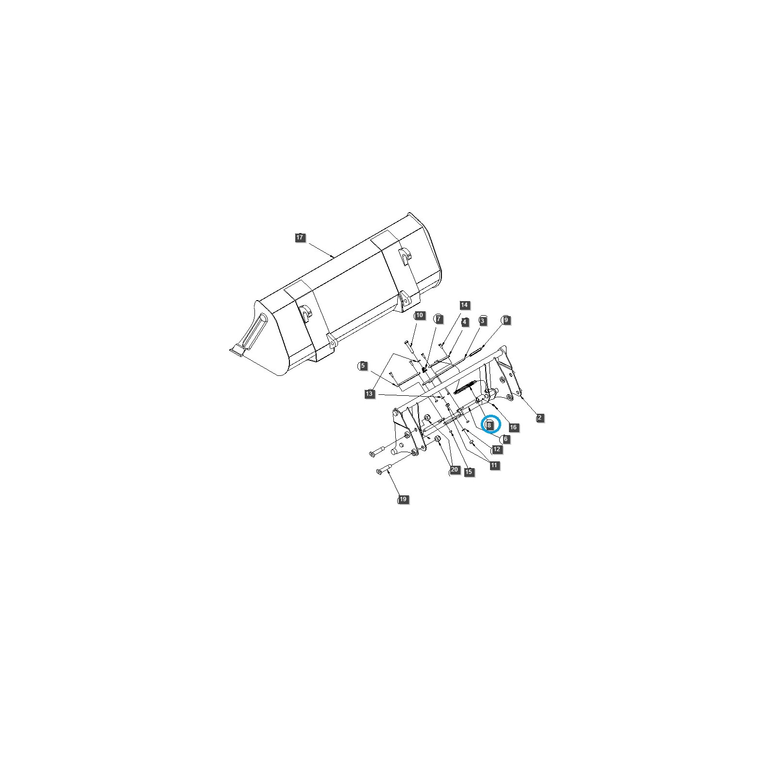 copy of Laderfeder LL2100 / SL045-85233-05 / LS Traktor / 40264332