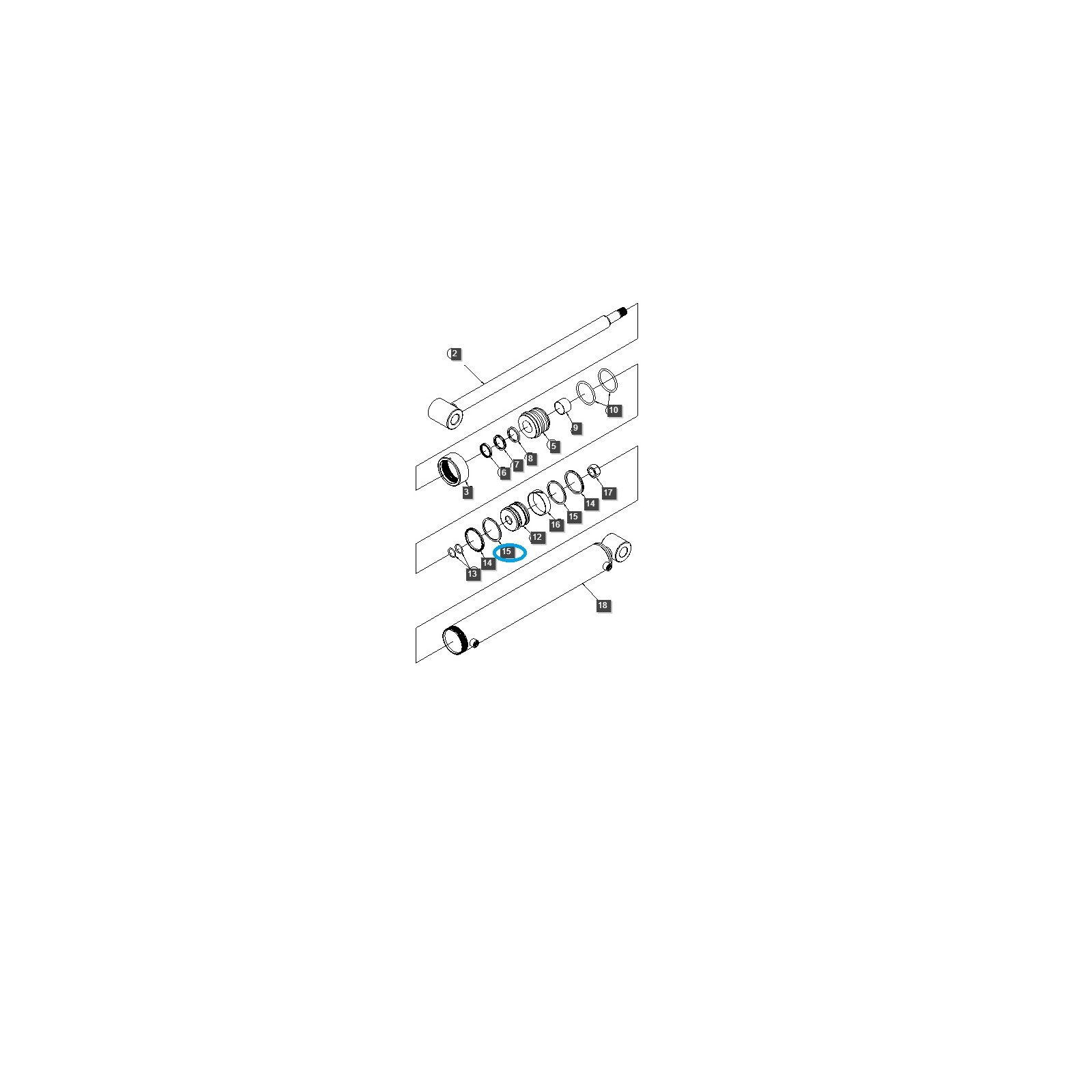 copy of Anneau de support de levage pour chargeur frontal / Tracteur LS / 40228886