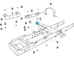 Śruba sześciokątna M12XP1.25X25L 1 / S154122533 / LS tractor / 40094279