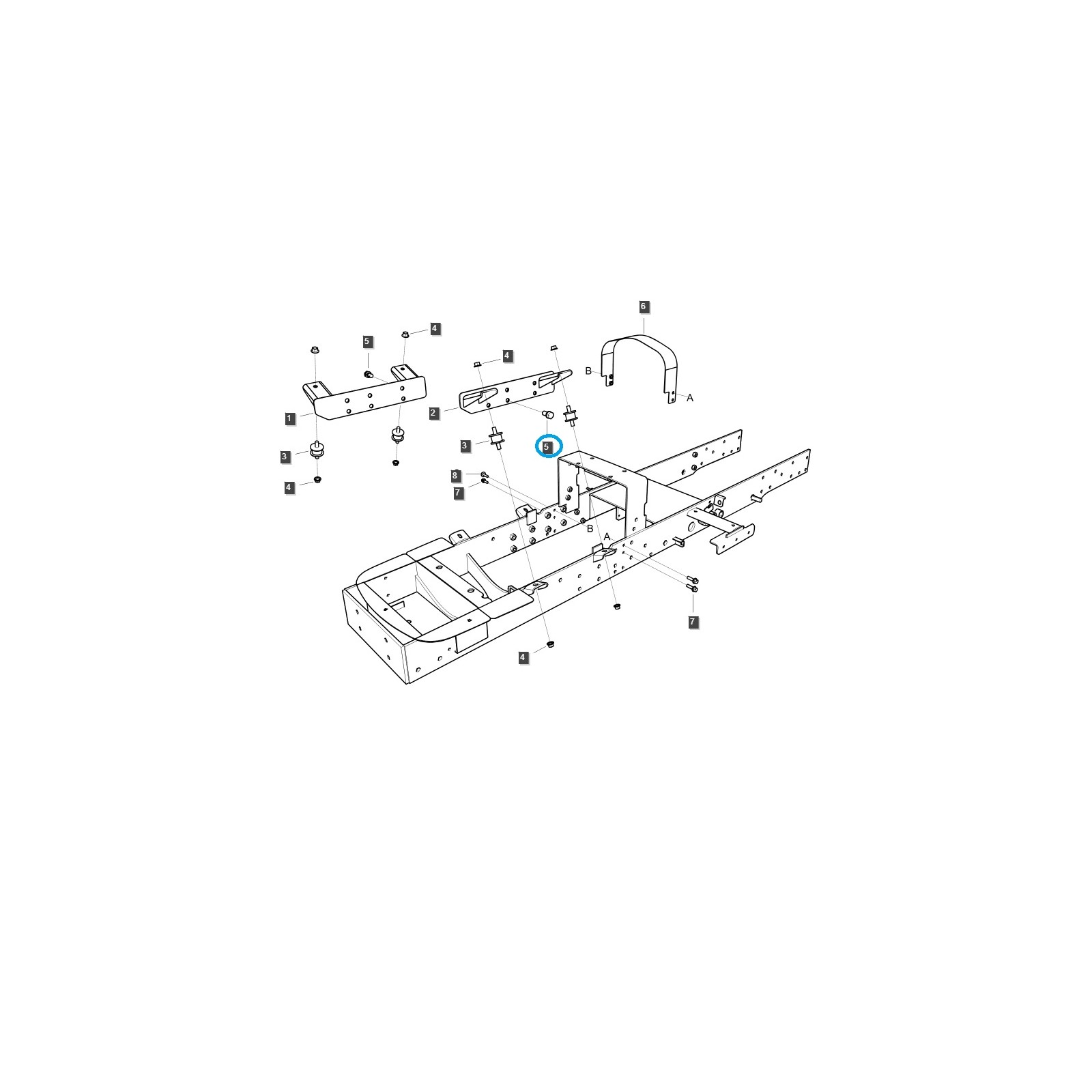 copy of Sechskantschraube für Vorderachsgehäuse / S101127043 / LS Traktor / 40027958