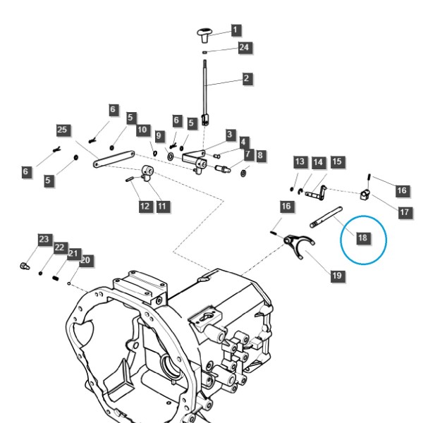 Kriechgangführung (Schiene) TRG291 / LS Traktor / 40032409