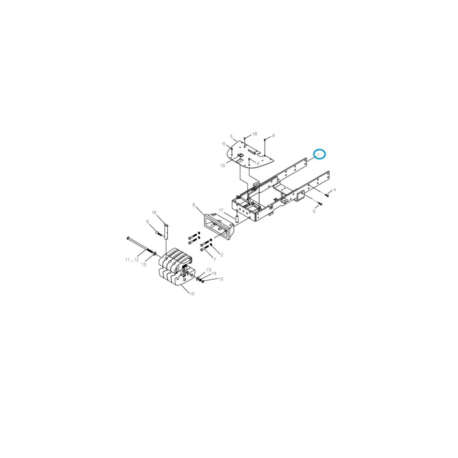 copy of Cadre moteur MT3R-TK / LS MT357 / TRG210 / 40579035