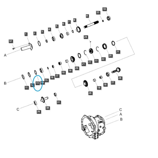 Spacer / TRG281 / Ls Tractor 40012834