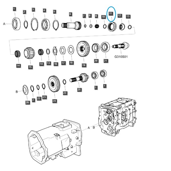 copy of Guide-rail pour train rampant TRG291 / Tracteur LS / 40032409
