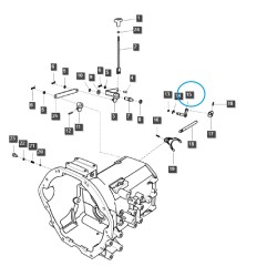 Guía de engranajes de baja velocidad (riel) TRG291 / Tractor LS / 40032409