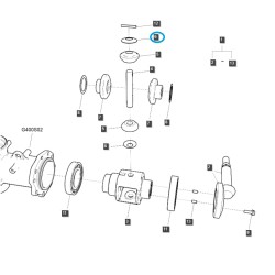 copy of Distanzstück 10,5 x 25 x 08 mm / TRG410 / Ls Traktor 40205812
