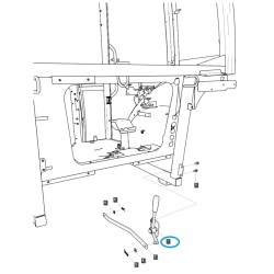 copy of Levier de levage hydraulique externe TRG825 / MT5.73 / Tracteur LS / 40569671