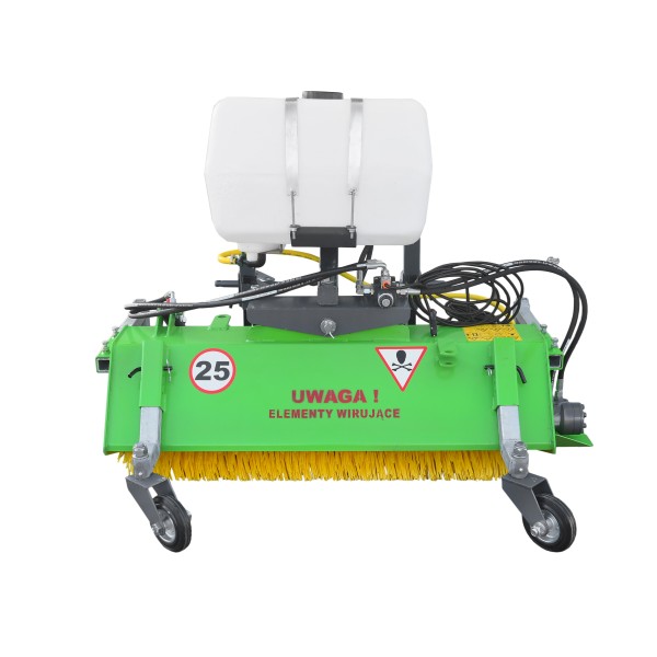 120 cm hydraulic tractor sweeper (basket + side brush)