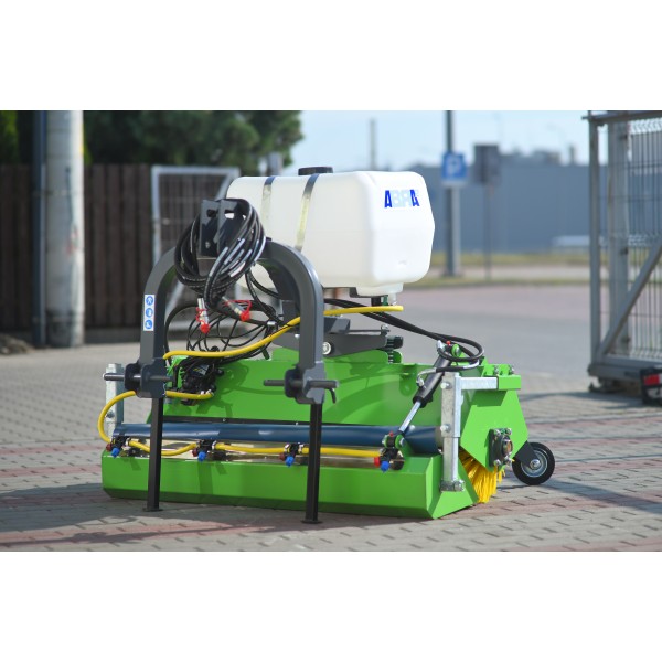 120 cm hydraulic tractor sweeper (basket + side brush)