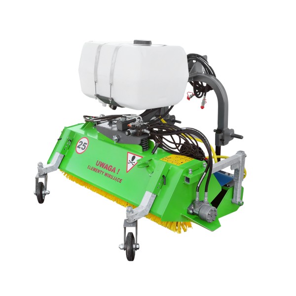 120 cm hydraulic tractor sweeper (basket + side brush)