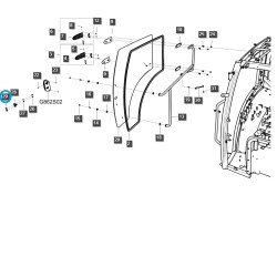 copy of Montážní deska závěsu dveří / TRG862 / Traktor LS / č. 40402294