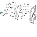 copy of Plaque de montage de charnière de porte / TRG862 / Tracteur LS / N° 40402294