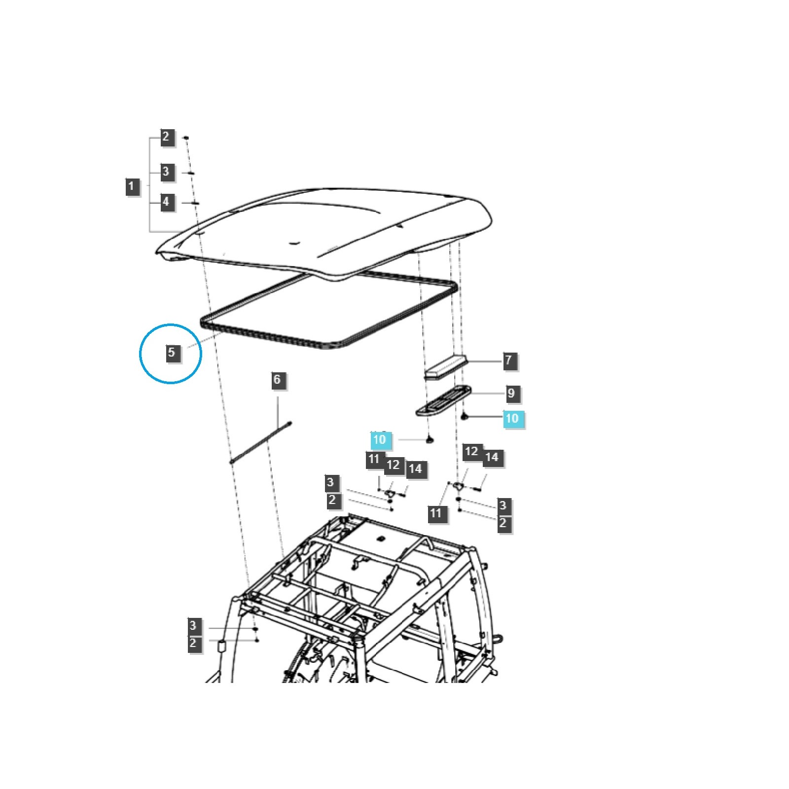 copy of Dachdichtung / TRG867 / LS Traktor / Nr. 40006856