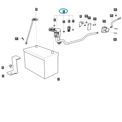 copy of Câble électrique batterie (+) / TRG740 / Tracteur LS / no.