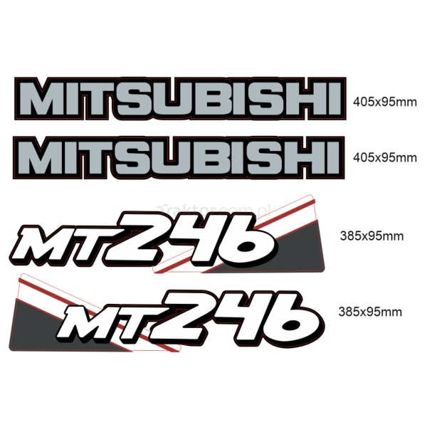 Samolepky Mitsubishi MT246