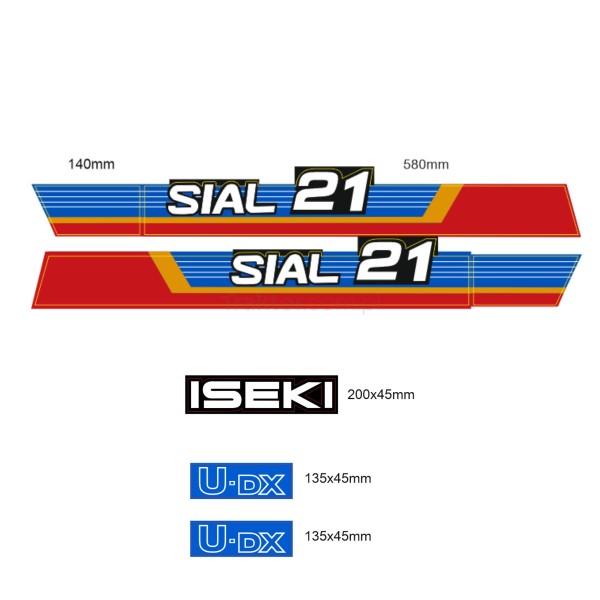 Samolepky Iseki Sial 21 | Traktor.com.pl
