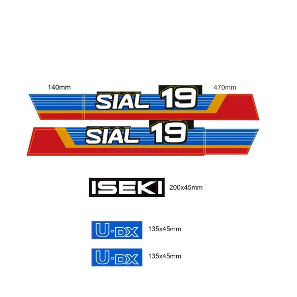 Samolepky Iseki Sial 21 | Traktor.com.pl