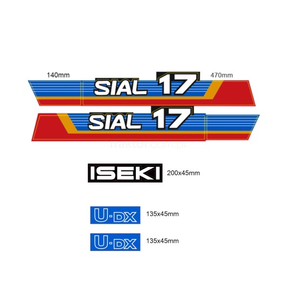 Naklejki Iseki Sial 21 | Traktor.com.pl