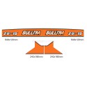 Autocollants Kubota Bulltra B1-15, ZB1-15