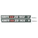 Kubota ZB1902-M stickers