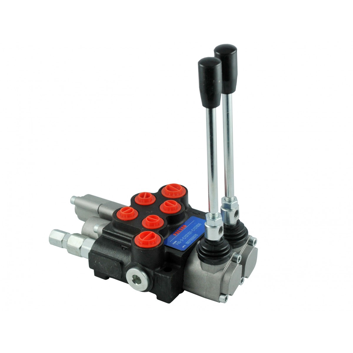 Distributeur 2 sections P40-2-C1ST1D1-C1ST6D5 40L manuel avec loquet de section flottant