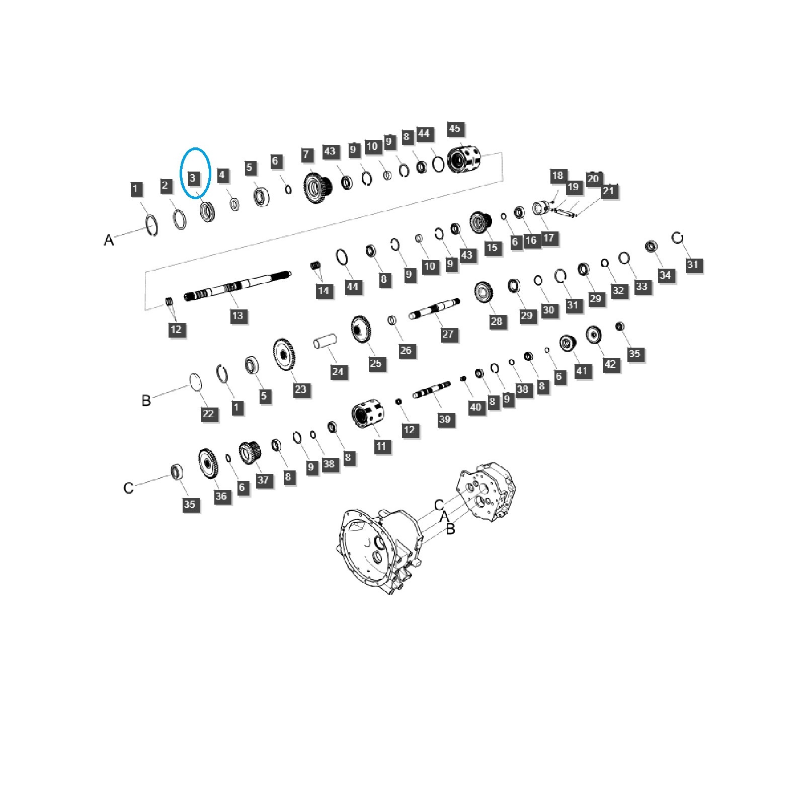 copy of Ozubené kolo / R/DRV (39R) / TRG281 / Ls Traktor 40220407