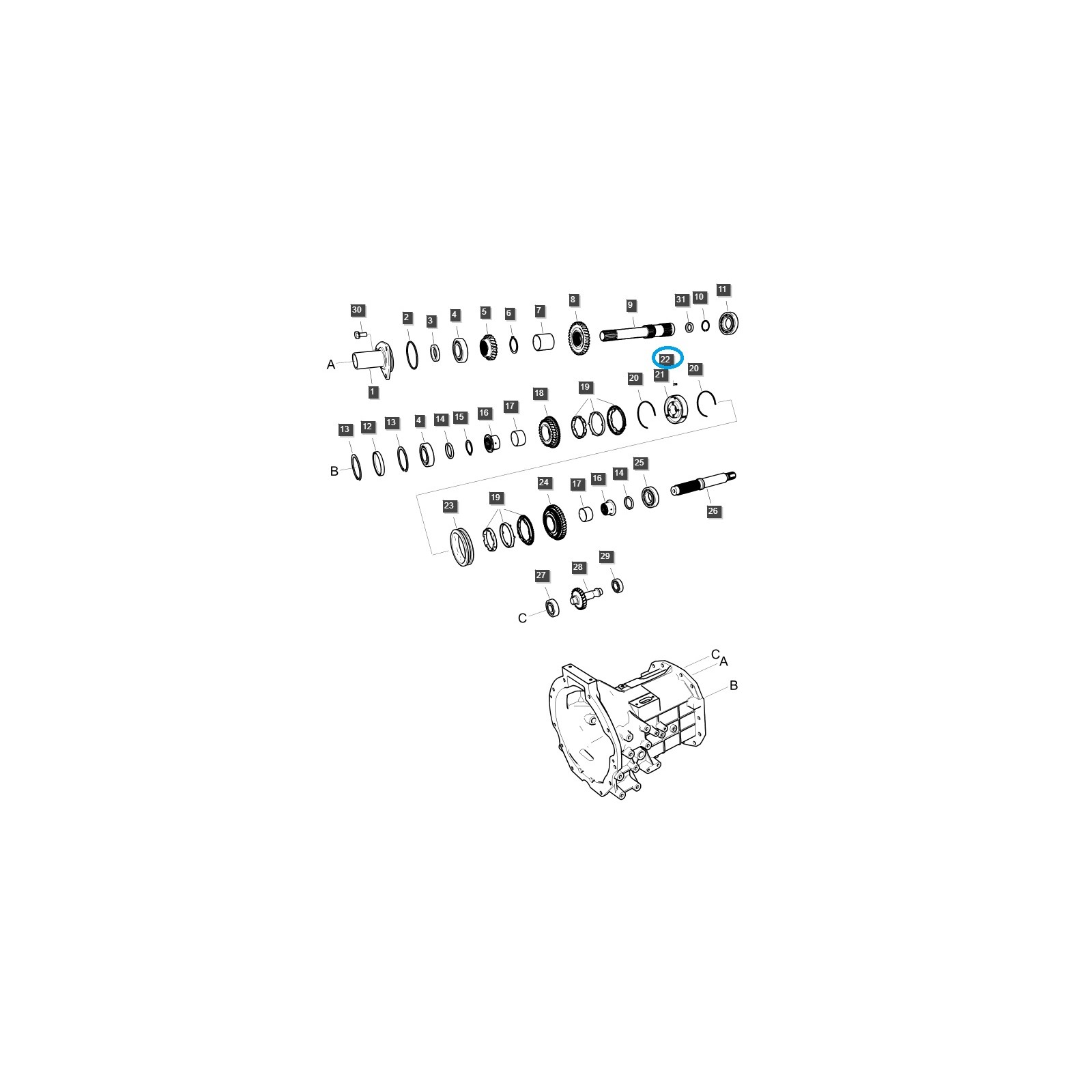 copy of Keil - Getriebesynchronisationssperre TRG281 / Ls Traktor / 40326190