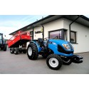 Remorque agricole 2,5T à deux essieux avec benne basculante et extensions grillagées 4FARMER | Traktor.com.pl