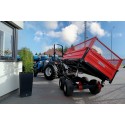 Remolque agrícola de dos ejes de 2,5 T con volquete y extensiones de malla 4FARMER | Traktor.com.pl