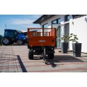 Remorque agricole 2,5T à deux essieux avec benne basculante et extensions grillagées 4FARMER | Traktor.com.pl