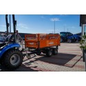 2.5T two-axle agricultural trailer with a tipper and mesh extensions 4FARMER | Traktor.com.pl